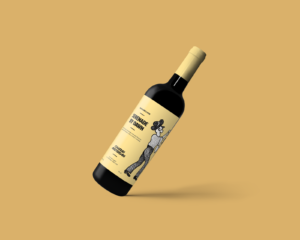 colorful wine label design for Chateau Amsterdam by graphic designer Roos Oosterbroek